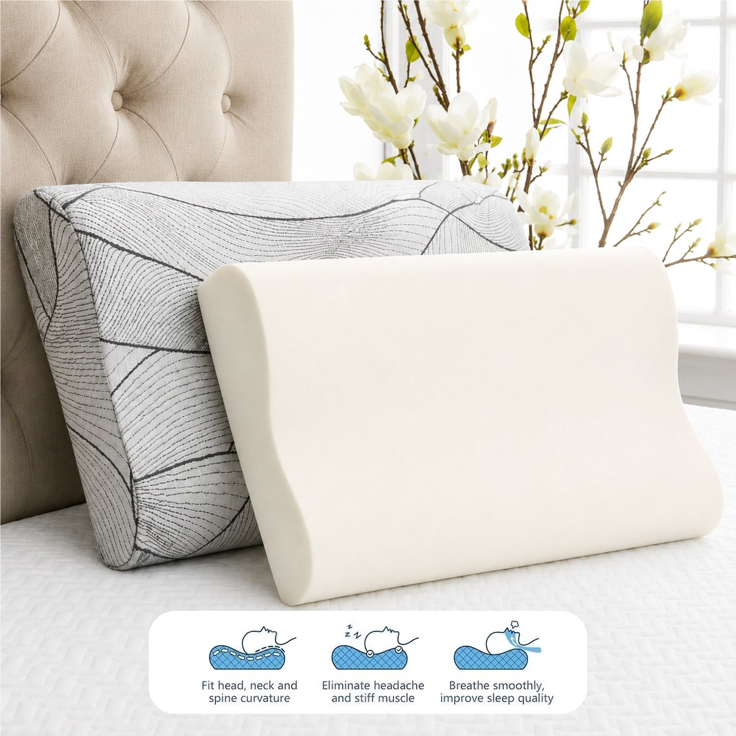Contour Memory Foam Pillow