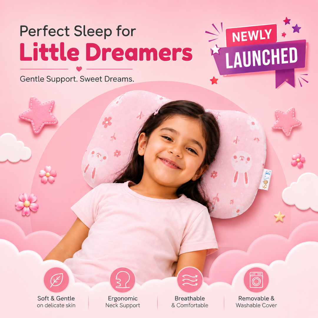 SOVE Kids Memory Foam Pillow for ages 3 to 8 years