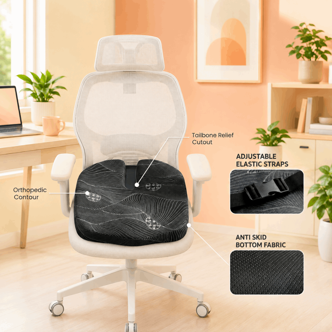 SOVE Pro Seat Cushion showing contoured seat design