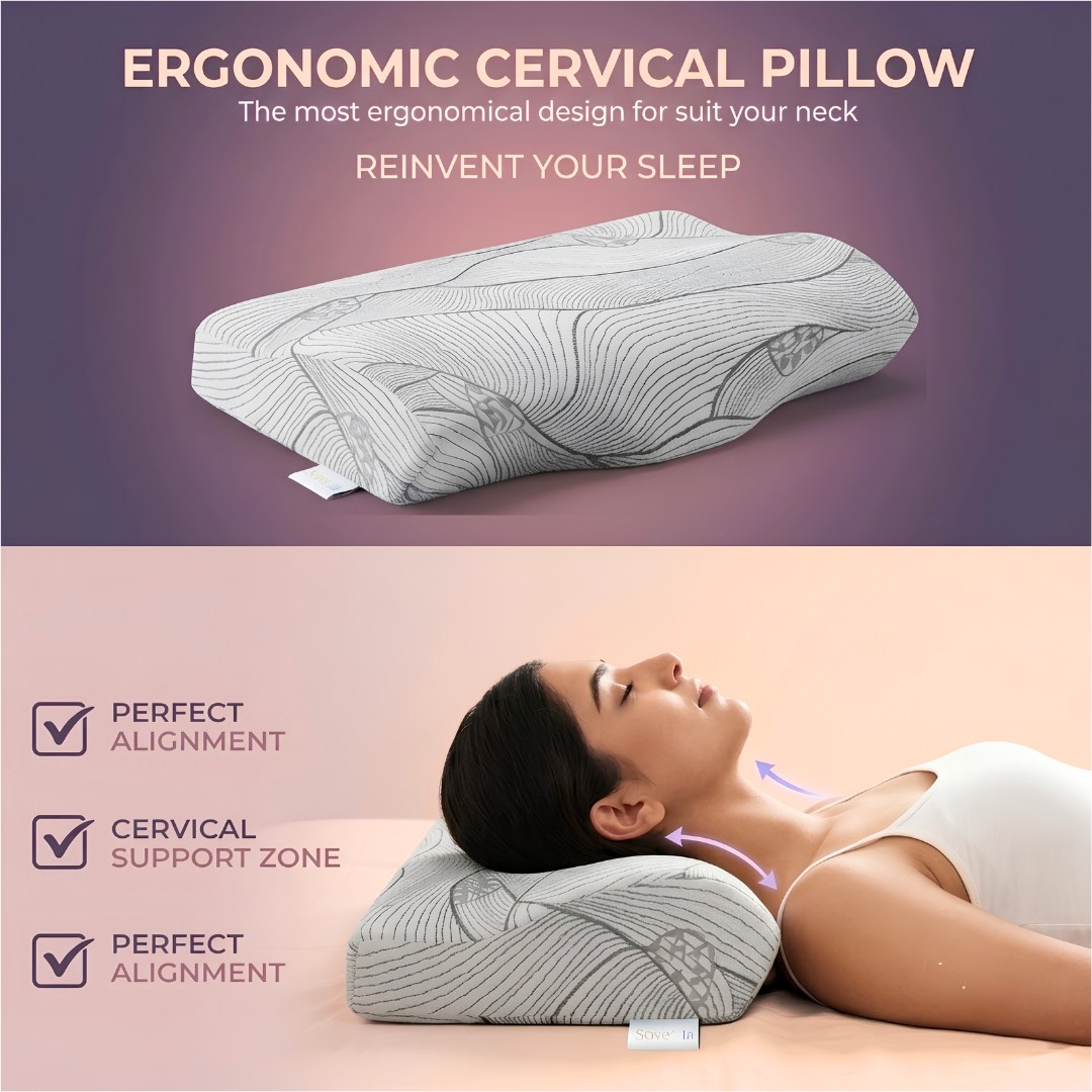 Deep Sleep Cervical Contour Memory Foam Pillow