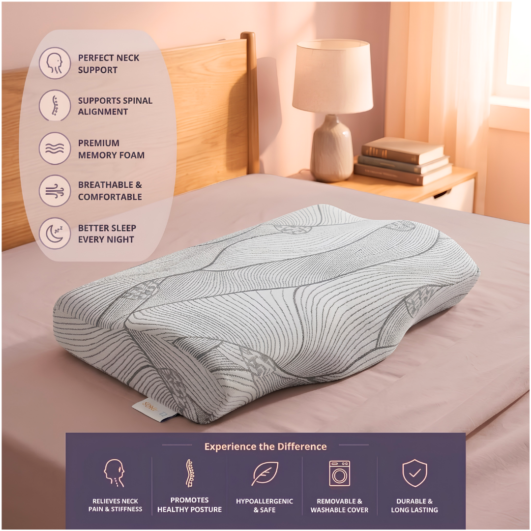 Deep Sleep Cervical Contour Memory Foam Pillow