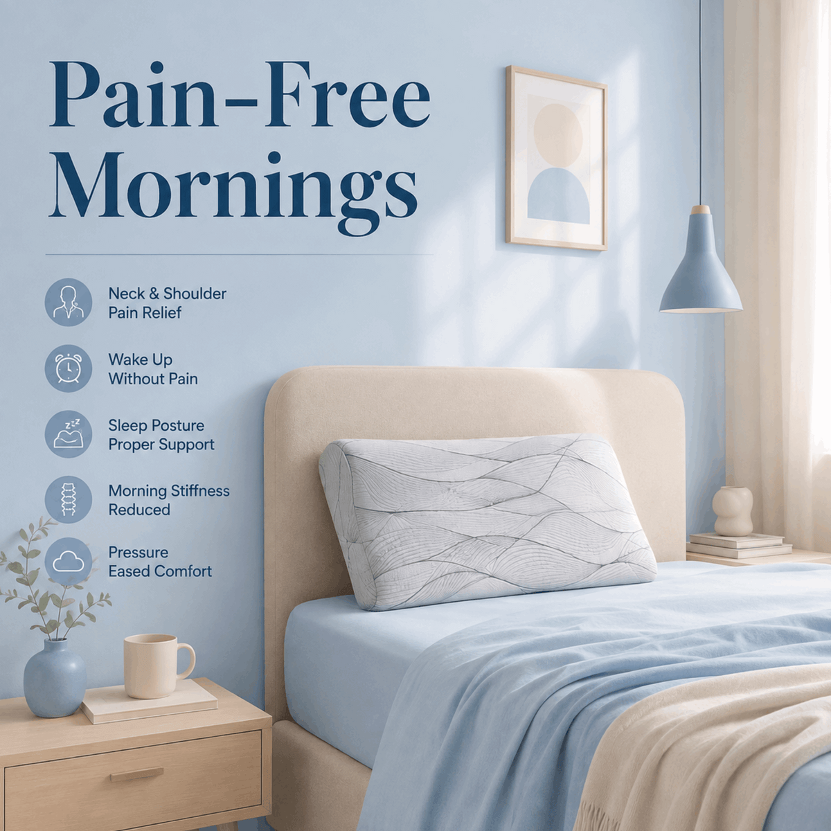 SOVE Contour Memory Foam Pillow product view