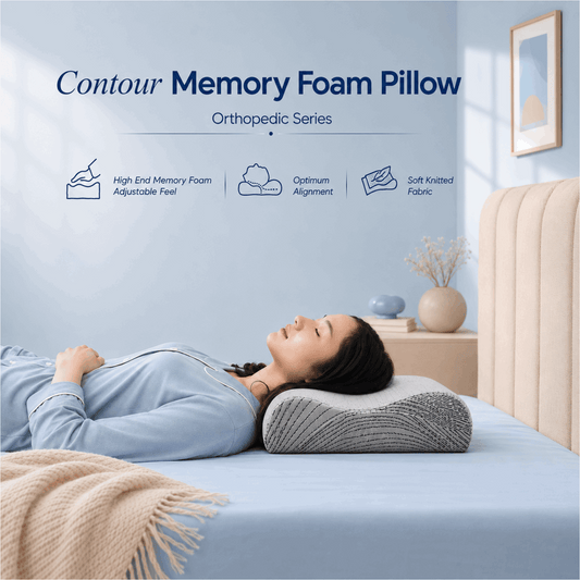 SOVE Contour Memory Foam Pillow ergonomic contour profile