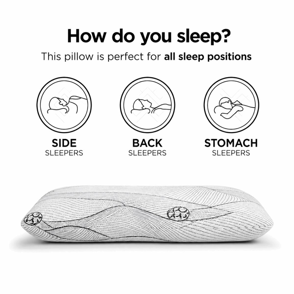 SOVE Deep Sleep Memory Foam Pillow ventilated memory foam construction