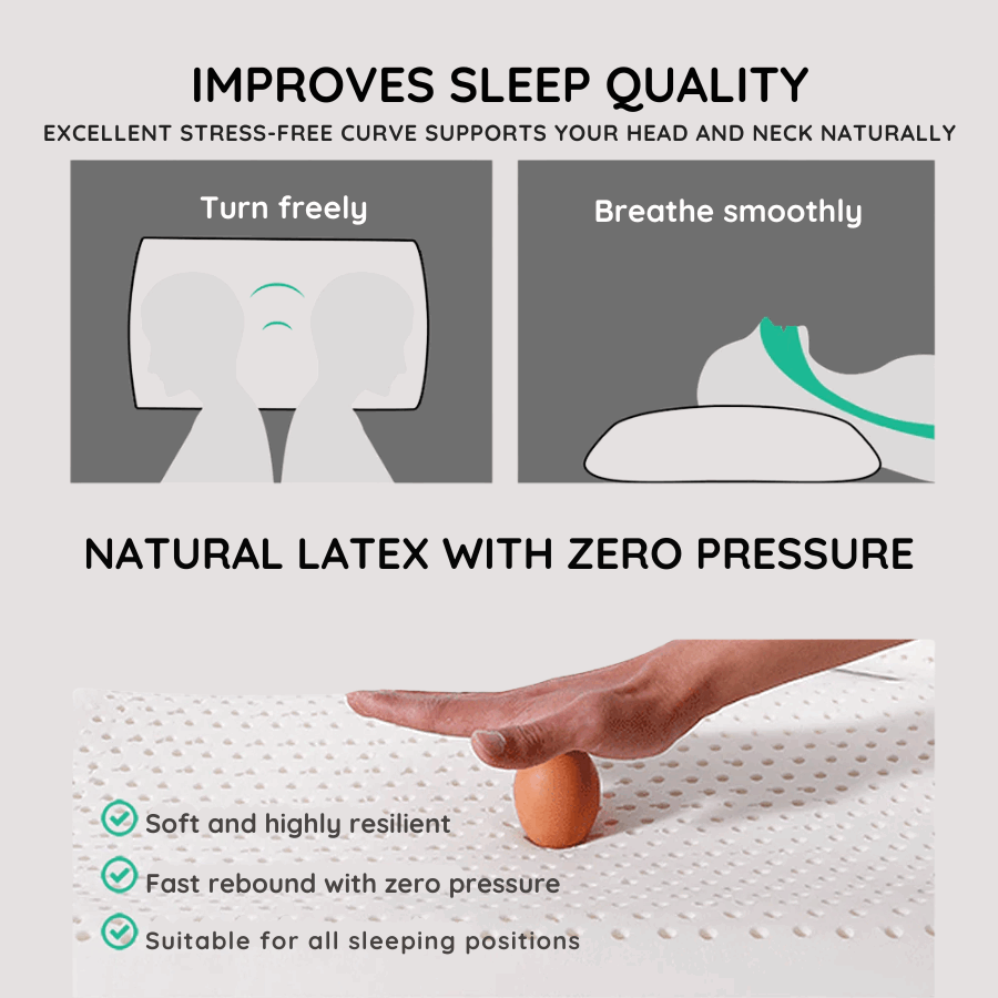 Deep Sleep Organic Latex Pillow - GOLS Certified