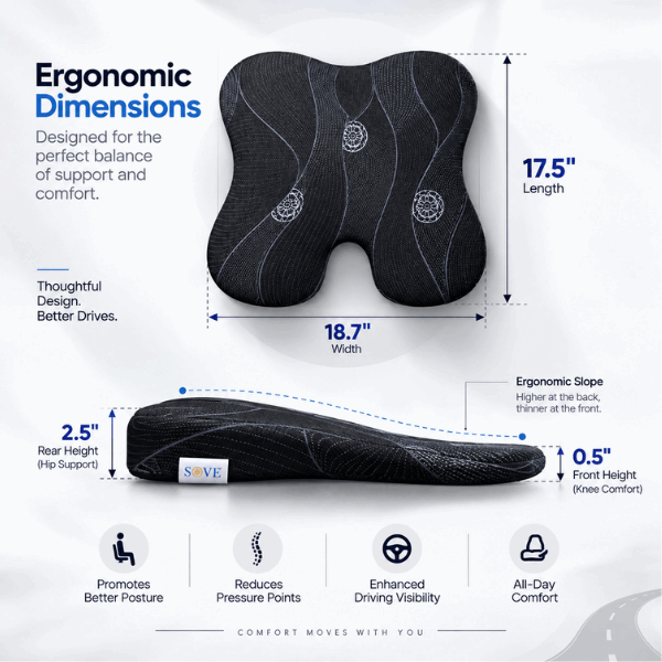Slim Seat Cushion for Car
